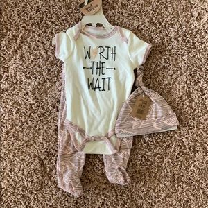 Worth the Wait baby outfit!